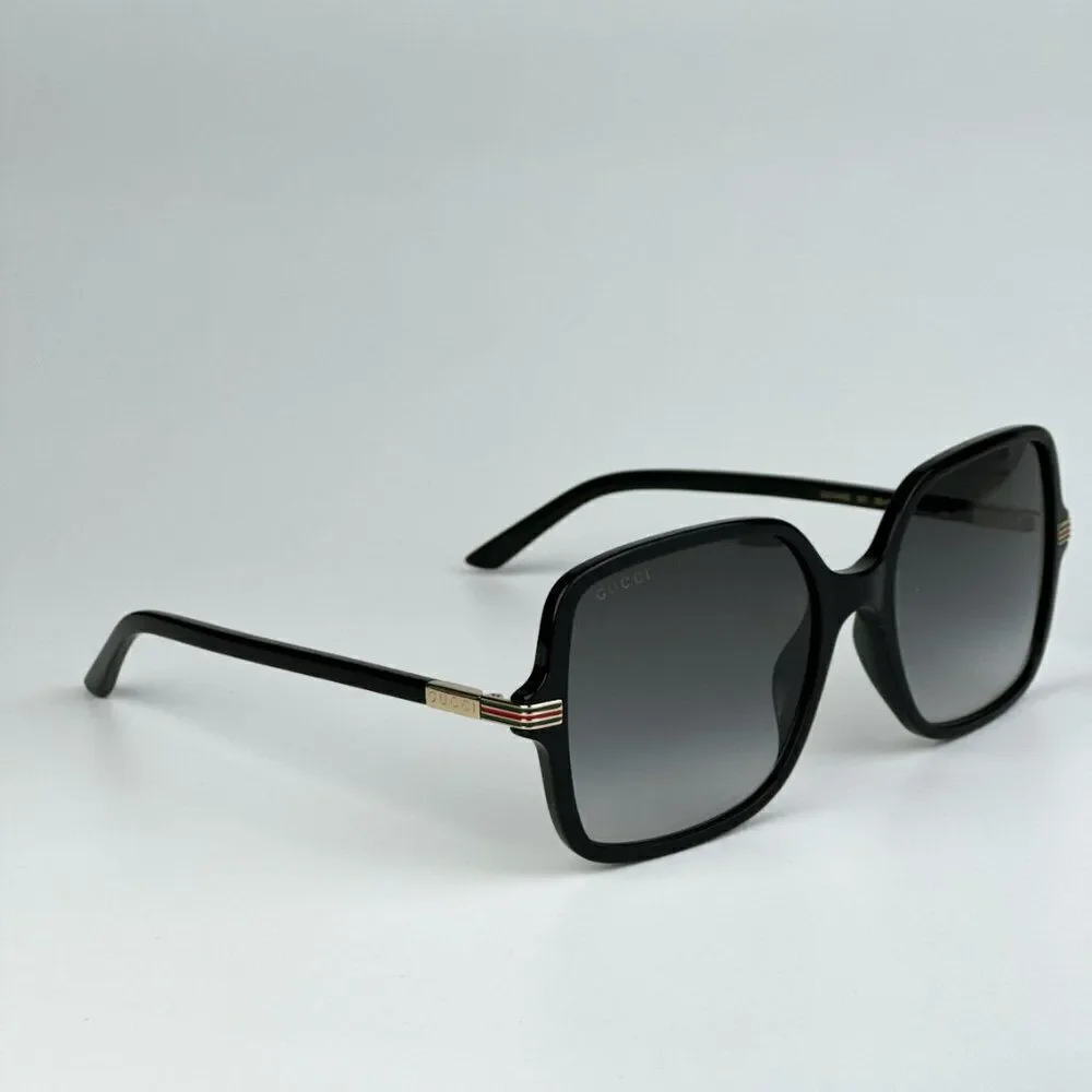 NEW Gucci GG1449S 001 Black Grey Women Square Sunglasses GG 1449S - Picture 5 of 11